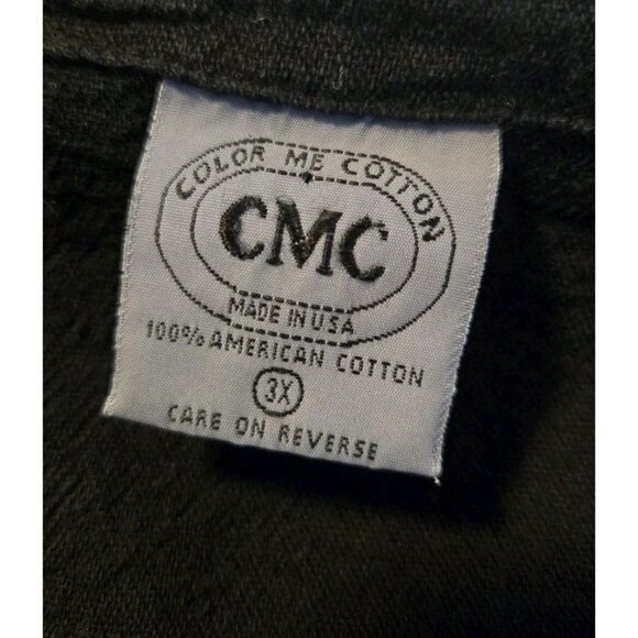 CMC Color Me Cotton Black Fringed Jacket 3X Womens 100% Cotton Long - Picture 7 of 8